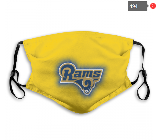 NFL Los Angeles Rams #8 Dust mask with filter->mlb dust mask->Sports Accessory